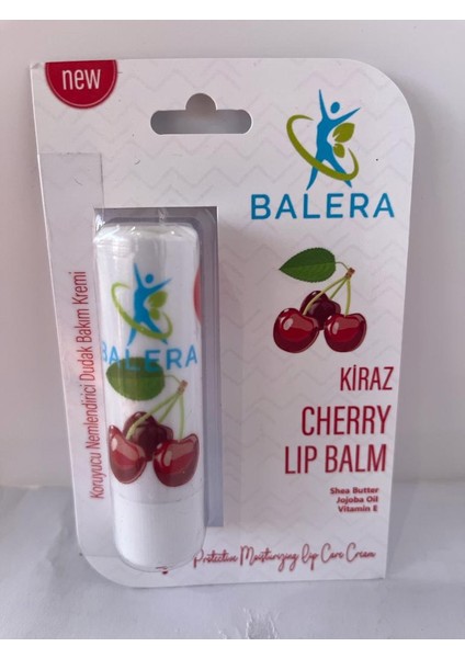 Kiraz Dudak Bakım Kremi Vitamin E ve Shea Butter ile 4.8gr Nemlendirici Etki