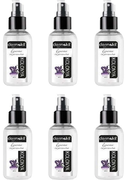 Dermokıl Sprey Kolonya Isparta LAVANTA-100 ml x 6 Adet
