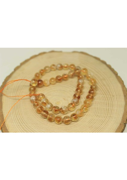 Sitrin Taşı Açık & Koyu Karışık Renk Dizi 7.5-8mm Aralığı