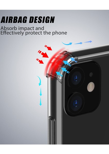 iPhone 11 Kapak Köşe Korumalı Airbag Antishock Silikon Kılıf