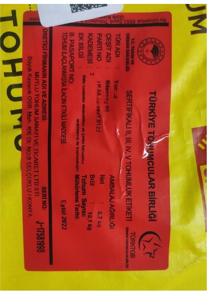Firba Bilensoy 80 Sertfikalı Yonca Tohumu Kaplamalı 1 kg fiyatları