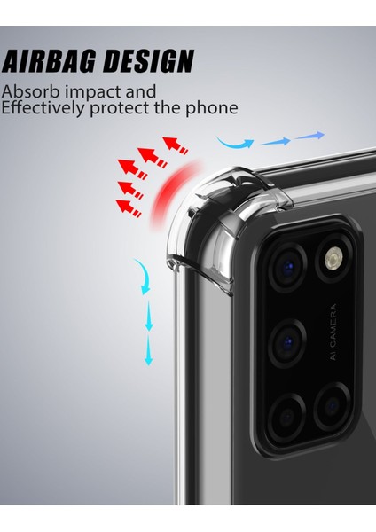 Oppo A72 Kapak Köşe Korumalı Airbag Antishock Silikon Kılıf