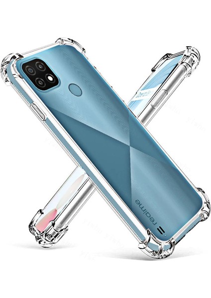 Realme C21 Kapak Köşe Korumalı Airbag Antishock Silikon Kılıf