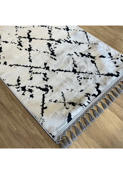 Luxess Halı Pera 1051 Gri Makinada Yıkanabilen Kilim