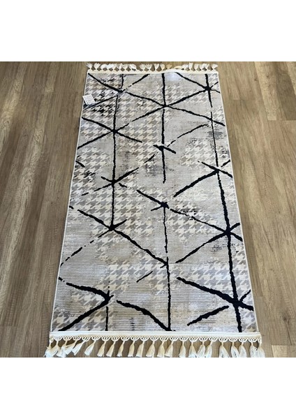 Luxess Halı Pera 1052 Bej Makinada Yıkanabilen Kilim