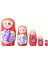 Ahşap Matruşka Bebek Beşli Set Kırmızı 1