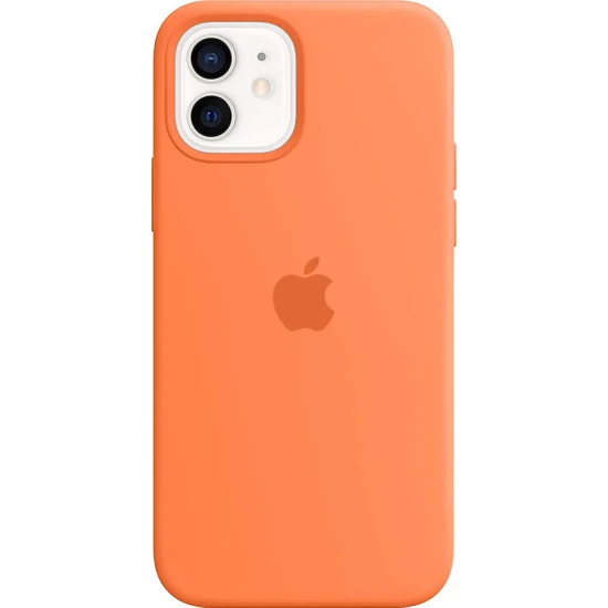 Meri Case Apple iPhone 12 Uyumlu Logolu Içi Kadife Lansman Kılıf Arka Kapak
