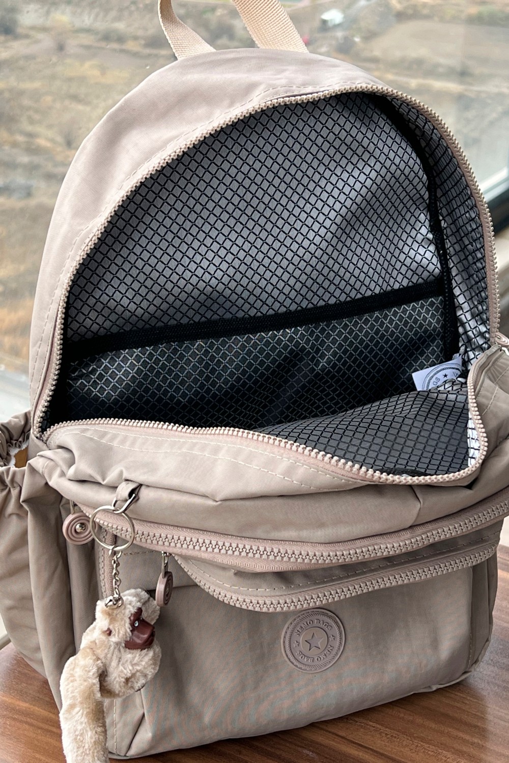 Nemo Group Haki Orta Boy Sırt Çantası Okul Çantası Laptop ve Seyahat Çantası Su Geçirmez Spor Çantası 40X30X15cm görsel 6