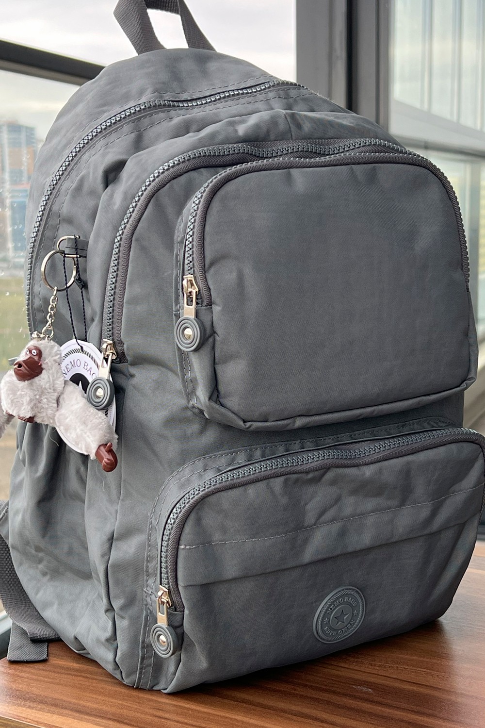 Nemo Bags Açık Vizon Sırt Çantası Okul Çantası Laptop ve Seyahat Çantası Su Geçirmez Spor Çanta