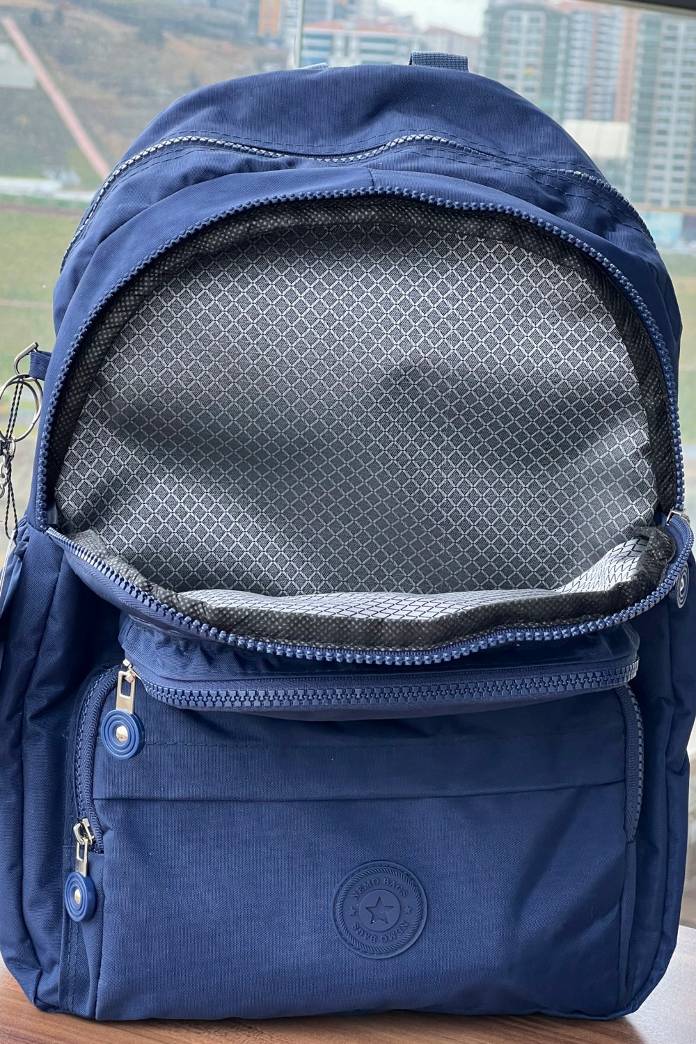 Nemo Bags Açık Vizon Sırt Çantası Okul Çantası Laptop ve Seyahat Çantası Su Geçirmez Spor Çanta görsel 2