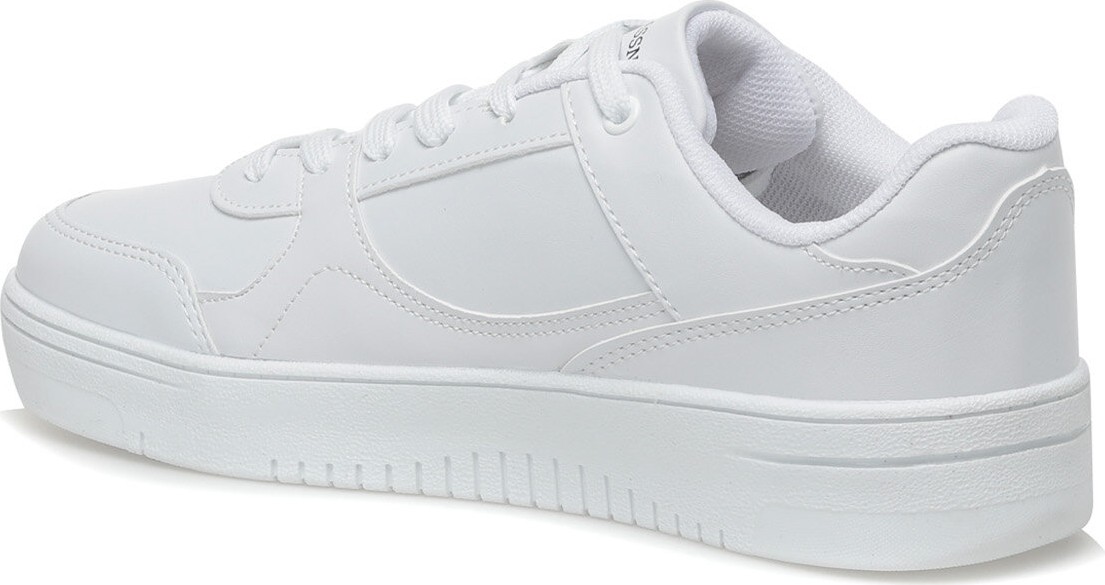 U.S. Polo Assn. Beyaz Erkek Sneaker Suni Deri Malzemeden Düz Tabanlı Spor Ayakkabı görsel 3