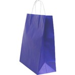 Ecen Plast Lacivert Çanta 25X12X31 ( 100 Adet ) ( Kağıt Poşet Çanta )