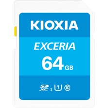 KIOXIA 64GB EXCERIA SDXC UHS-1 Class10 100MB/sn SD Hafıza Kartı (LNEX1L064GG4)