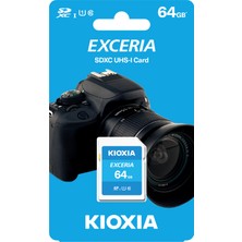 KIOXIA 64GB EXCERIA SDXC UHS-1 Class10 100MB/sn SD Hafıza Kartı (LNEX1L064GG4)