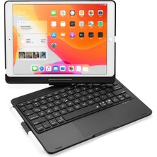 Fogy Apple iPad Air 2 ve Air 1 / Pro 9.7 Inç ve 2017 iPad & 2018  Rgb Işıklı Bluetooth Klavye Kılıf