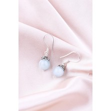 Asya Gems Akuamarin Doğal Taş 925 Ayar Gümüş Küpe