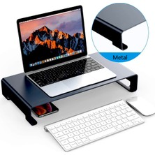 Newolexx Çok Amaçlı Monitör Laptop Notebook Standı Yükseltici Sehpa Siyah Metal
