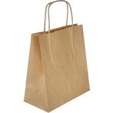 Ecen Plast Craft Çanta(Kağıt Torba) Büklüm Sap 29*15*29- 15 Adet