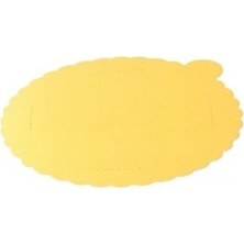 Ecen Plast 30 cm Çapında Kalın Gold Mendil Pasta Altlığı 25 Adet