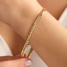 Sembol Gold 14 Ayar Altın Gurmet Bileklik 5mm
