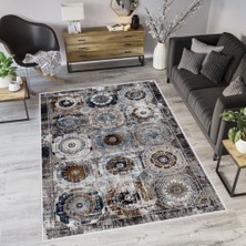 Rovigo Home Dijital Baskı Yıkanabilir Kaymaz Taban Salon Halısı RVG0571