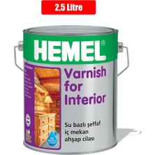 Hemel Varnish For Interior Su Bazlı - Aqua Lambri Cila Iç Mekan 2.5 Lt