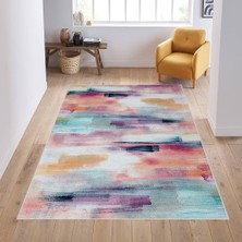 Rovigo Home Dijital Baskı Yıkanabilir Kaymaz Taban Salon Halısı RVG0607