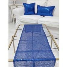 Körfez Kırlent Pul Payetli 3mm Kırlent Kılıfı Runner Kombin Set