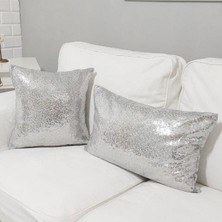 Körfez Kırlent Pul Payetli 3mm Kırlent Kılıfı 2li Kombin Set