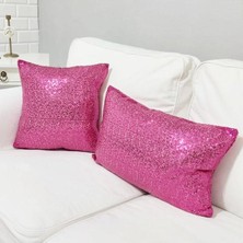 Körfez Kırlent Pul Payetli 3mm Kırlent Kılıfı 2li Kombin Set