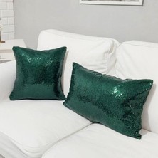 Körfez Kırlent Pul Payetli 3mm Kırlent Kılıfı 2li Kombin Set