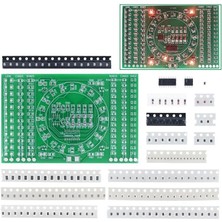 Devre Dünyası Smd Lehimleme Uygulama Kartı CD4017 NE555 - Demonte(Montesiz)