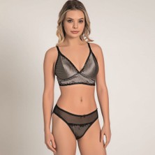 Secret Love Kadın Balensiz Desteksiz Dolgusuz Dantelli Bralet Sütyen Ve Slip Takım (4209)