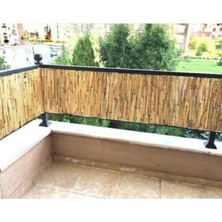 Greenosier 80CM.X5M. Bambu Kamış Hasır Çit Balkon Çiti Bahçe Dekorasyon Gölgelik