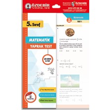 Özdebir Yayınları 5.Sınıf Matematik Çek Kopar 32 Yaprak Test