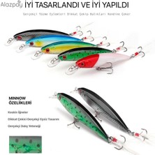 Alazpay Sert Tüylü 9cm/8gr Minnow Rapala Suni Yem