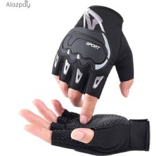 Alazpay Fitness Bisiklet Silikon Kaymaz/ Nefes Alabilen Outdoor Spor Eldiven