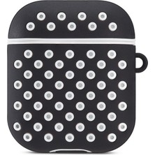 MobaxAksesuar Apple Airpods 1. / 2. Nesil ile uyumlu Kılıf Delikli Koruyucu Silikon Kapak