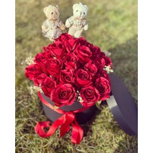 Zb Flowers Sevgililer Günü Silindir Kutuda Çiçek