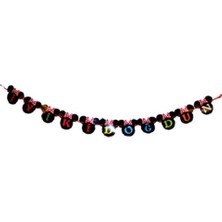 Event Party Store  Minnie  Iyi Ki Doğdun Banner Siyah (2m)
