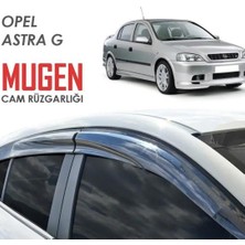 ŞüsCarOto Aksesuar Opel Astra G 1998-2004 Uyumlu Mugen Cam Rüzgarlığı Seti Piano Black lü Ithal