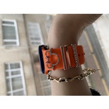 Mi7a Apple Watch Kordon Charm Rosegold Renkli