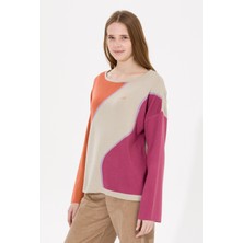 U.S. Polo Assn. Kadın Taş Melanj Triko Kazak 50256632-VR225