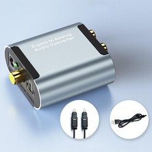 Dac Dijital Koaksiyel - Analog Audio Stereo Dönüştürücü Optik Kablo ile Kolay Kurulum