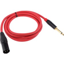 6.35MM Ts Erkek Fişine Xlr Erkek Stereo Ses Dönüştürücü Kablolar 150CM