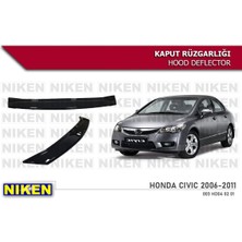Niken Honda civic fd6 uyumlu kaput rüzgarlığı koruyucu 2006 / 2012