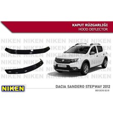 Dacia sandero stepway kaput rüzgarlığı koruyucu 2013+