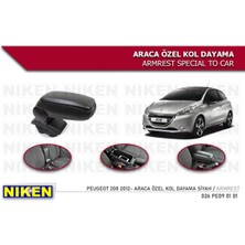 Niken Peugeot 208 Kol Dayama Kolçak Vidasız Konsol Uzun Seyahatler İçin Rahatlık Sağlayan Süet Kaplama