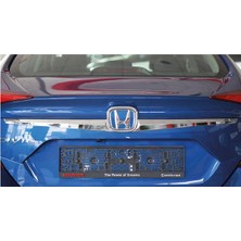 Auto Gp  Honda Civic Fc5 Uyumlu Bagaj Arma Kenar Krom Çıtası Nikelaj 2016+