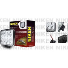 Çalışma lambası ledli kare 22-27w 16 ledli niken